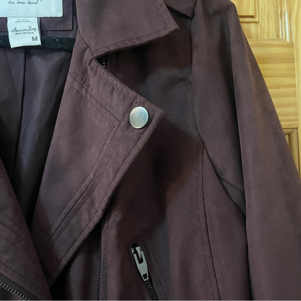 American Rag Purple Suede Jacket - Picture 5 of 8